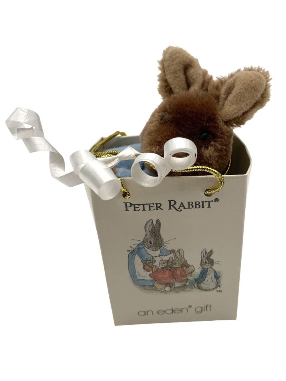 Beatrix Potter Peter Rabbit Clip On Plush Toy In Gift Bag Eden Toys 1987 Korea